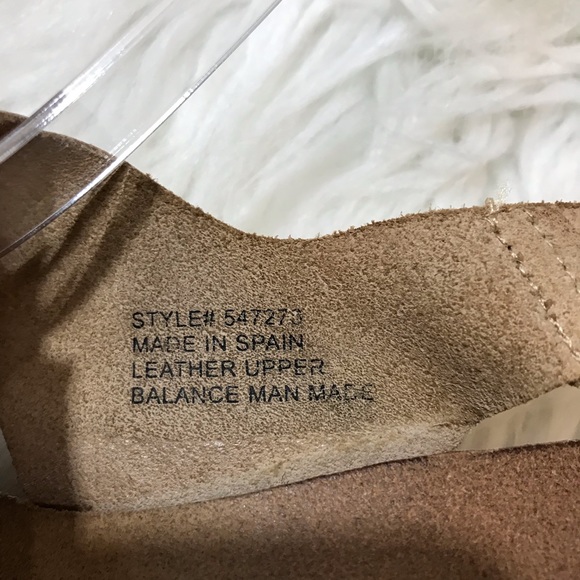 Pedro Iniesta Brown sling back Leather Cork Wedge - Picture 7 of 8